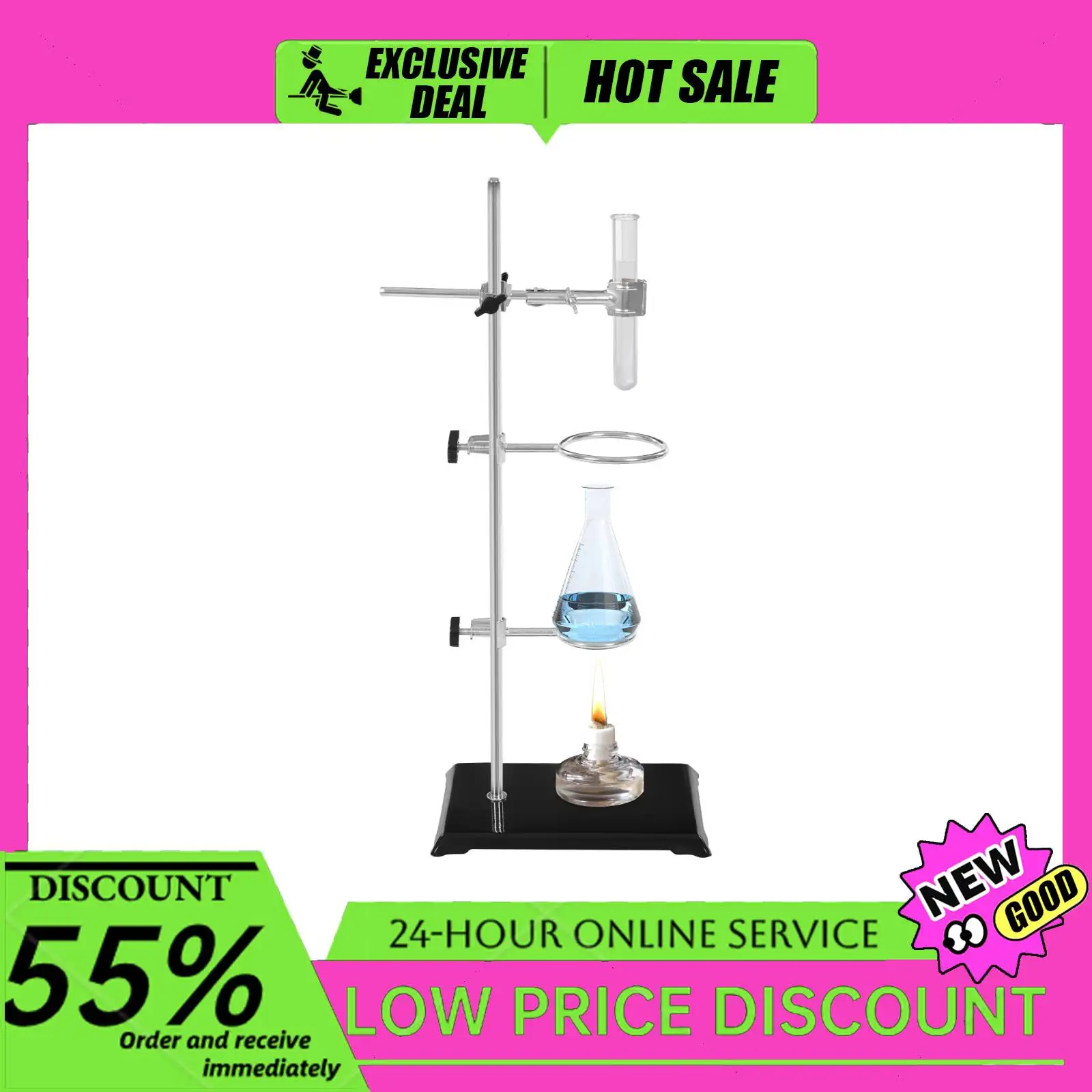 

Лабораторная железная подставка, набор оборудования для экспериментов по химической физике, инструменты для преподавания и научных исследований