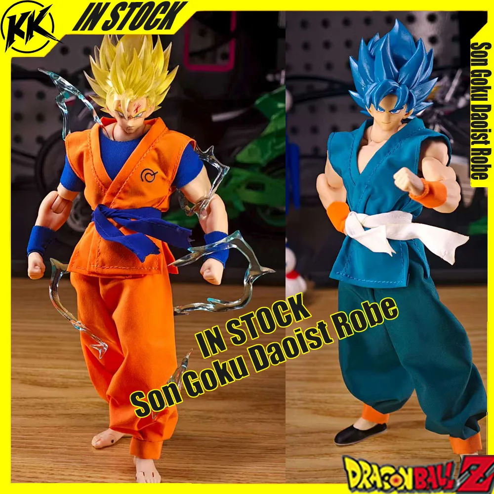 Nuevas figuras de la serie Dragon Ball Shf Son Goku Daoist bata naranja azul uniformes traje de entrenamiento ropa accesorios juguetes coleccionar regalo