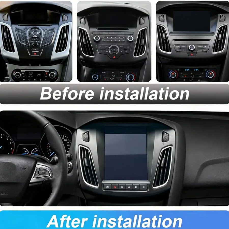 10.4'' Android15 Car Radio For Ford Focus 3 Mk 3 2011 2012 - 2019 Multimedia Video Player 2Din Carplay Auto Stereo DVD 8Core HU