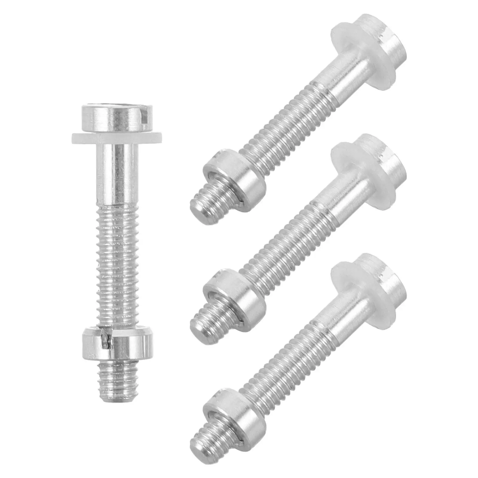 4Pcs Headshell Fixing Screws M2.5x16.5 Precision Threaded Metal Screw Assortment for Vinyl Record Player Cartridge