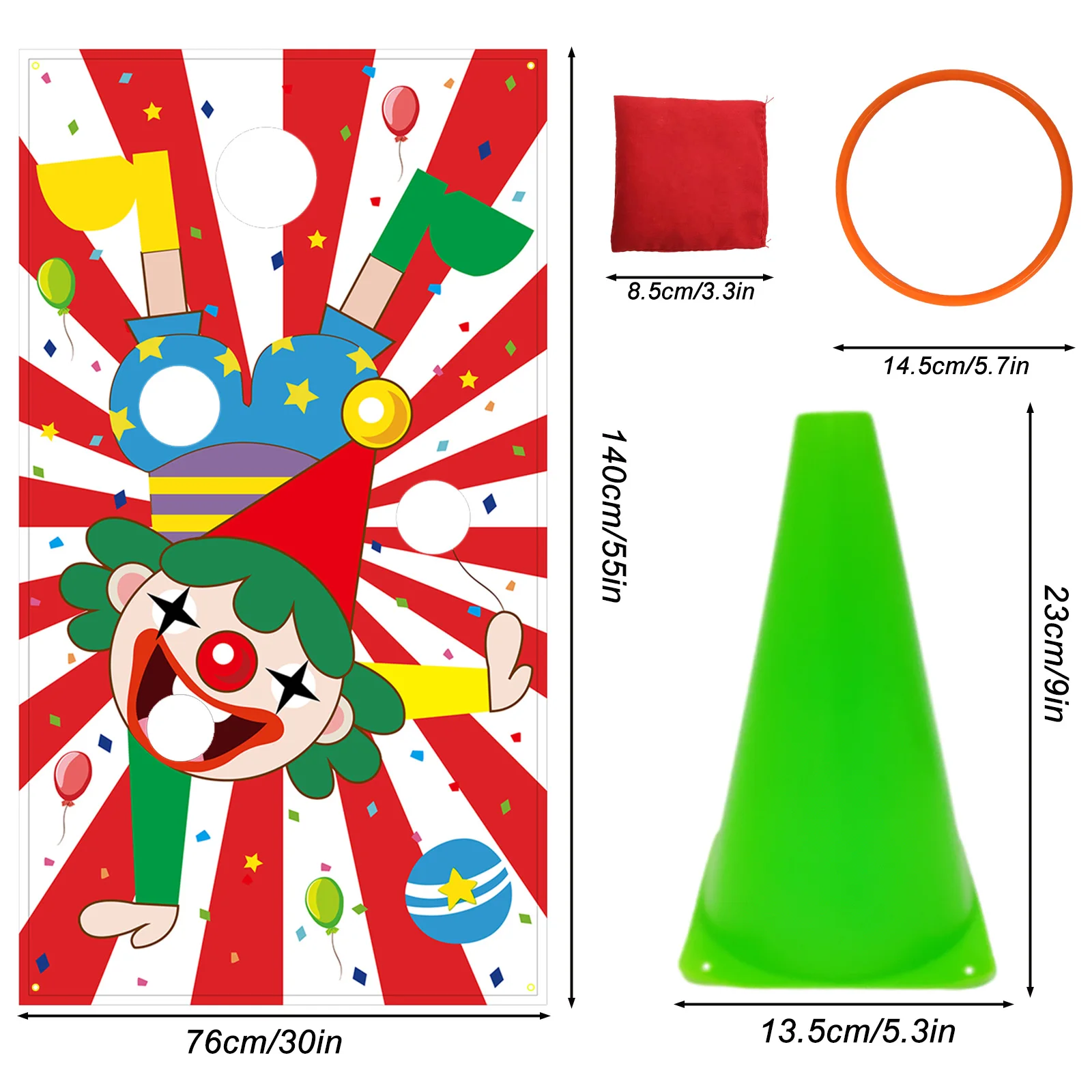 Bean Bag Toss Games Plastic Cones  Carnival Can Games Easter Birthday Party Carnivals Outdoor Yard Lawn Decor Kids Adults