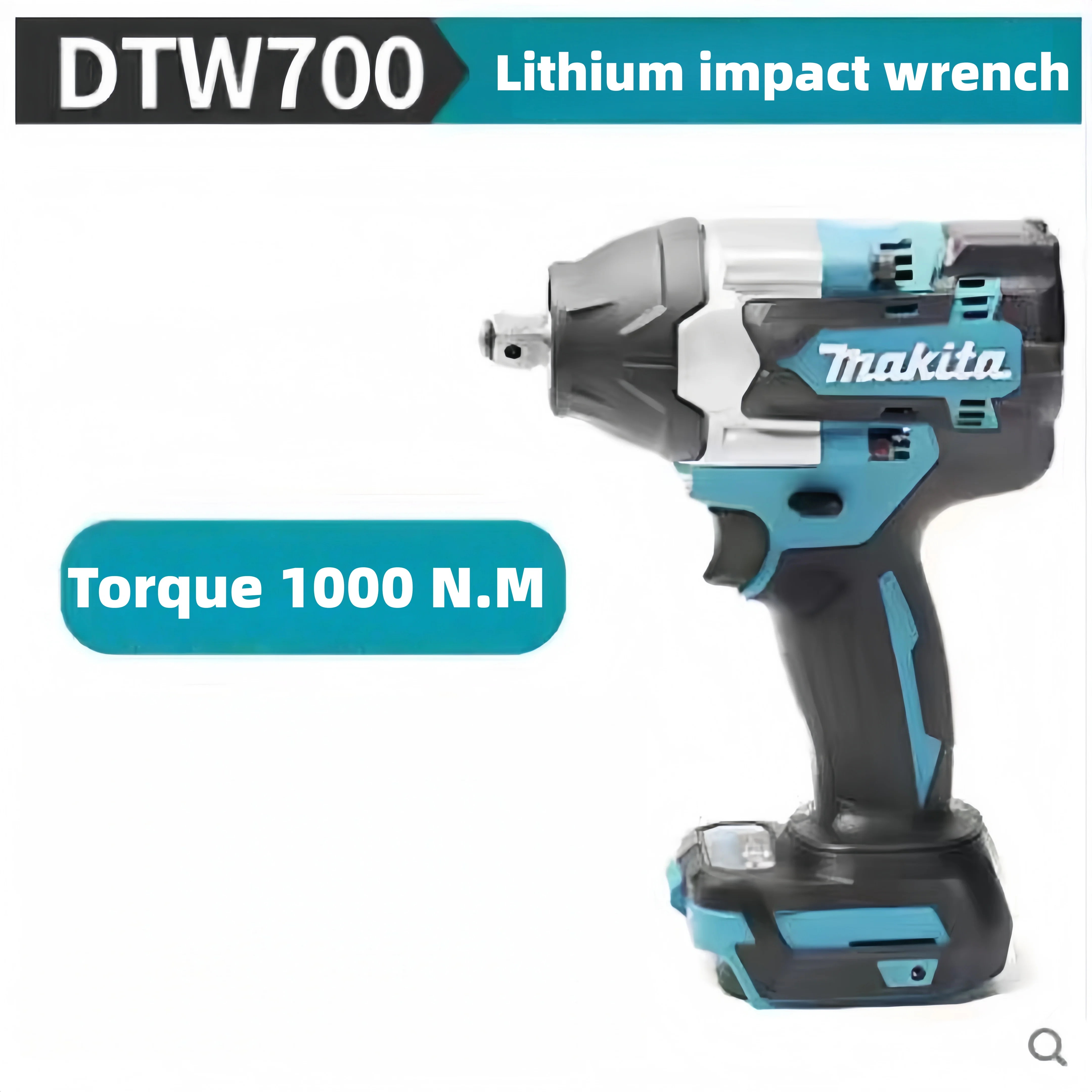 

Makita 1000 N.M High Torque DTW700 Brushless Cordless Electric Impact Wrench 1/2 In Lithium-Ion Battery For Makita 18V Battery.