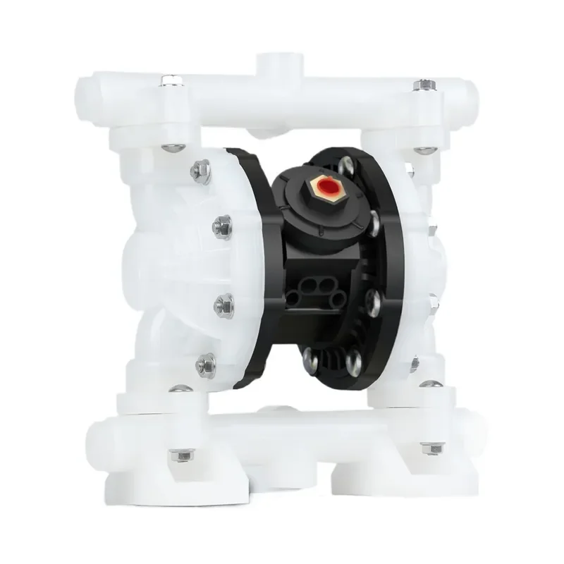 fo 1/2 inch pneumatic diaphragm pump with PTFE Santoprene diaphragm for chemical and sludge fluids in wastewater treatment