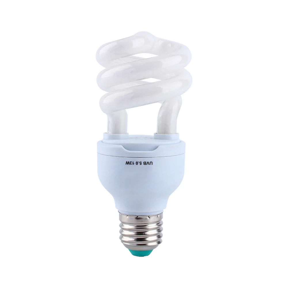 Pet Heating Light Bulb E27 UVB Pet Reptile Lamp 13W UVB 5.0 E27 Base Energy Saving Tortoise Snake Reptile Light Bulb UV Lamp