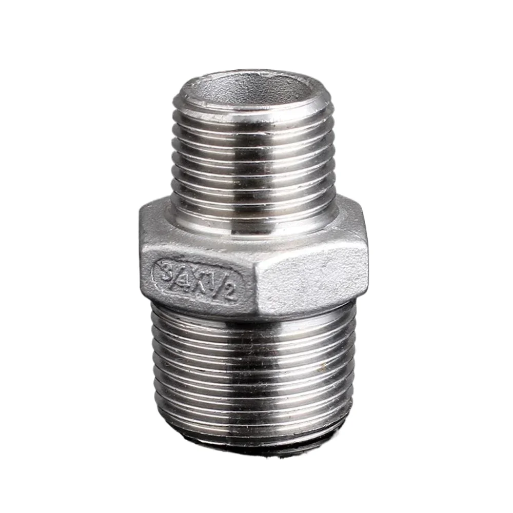 

1/8 "-2" BSPT NPT Мужской редукторный шестигранный ниппель 304 316 Нержавеющая сталь Сантехнический фитинг Адаптер Разъем Соединитель Вода Газ Масло