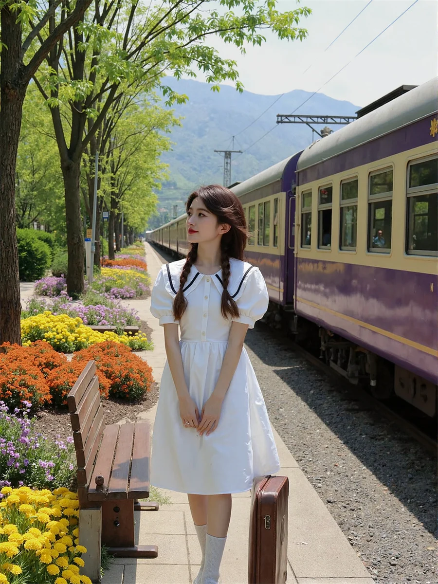 ชุดเดรสฤดูร้อนสำหรับผู้หญิง ปี 2025 สไตล์ลำลอง แบบพื้นฐาน ใส่ได้ทุกวัน ทรงเข้ารูป กระชับรูปร่าง ทรงดินสอ ทรงกระบอก ทรงเข้ารูปพอดีตัว แนบเนื้อ