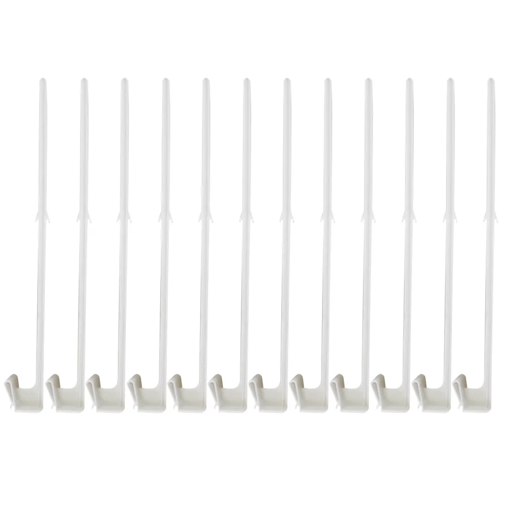 

12 Pcs Car Window Flagpole Holder Decor Indoor Race Decorations Plastic Base Clip Patriotic Party