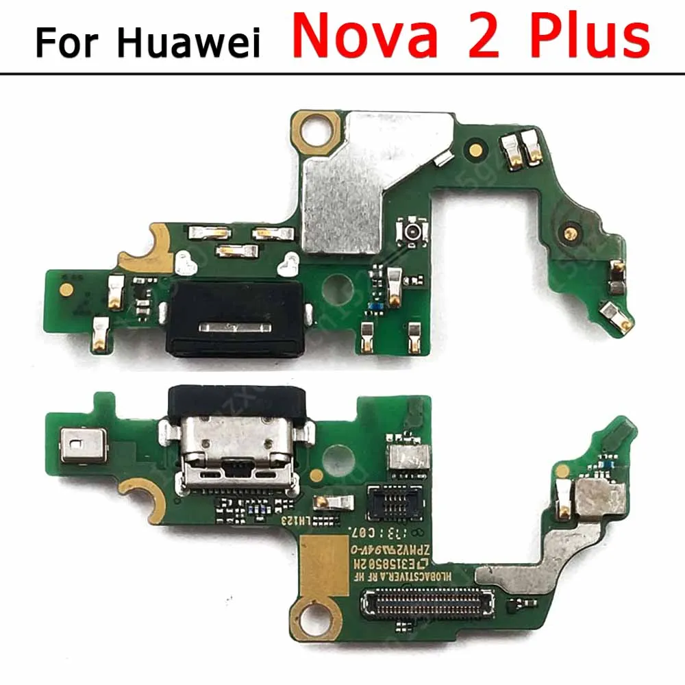 Usb Connector For Huawei Nova 3e 3i 3 2 Plus 5T 4e 4 Charge Board Charging Port Pcb Ribbon Socket Spare Parts Plate