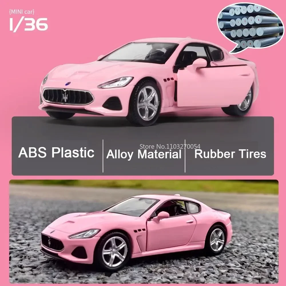 1/36 BMW AMG G63 GTR Alloy Cars Model Toy Simulation Metal Diecast Mini Pull Back Car Models Toys Boy Birthday Gift Collections