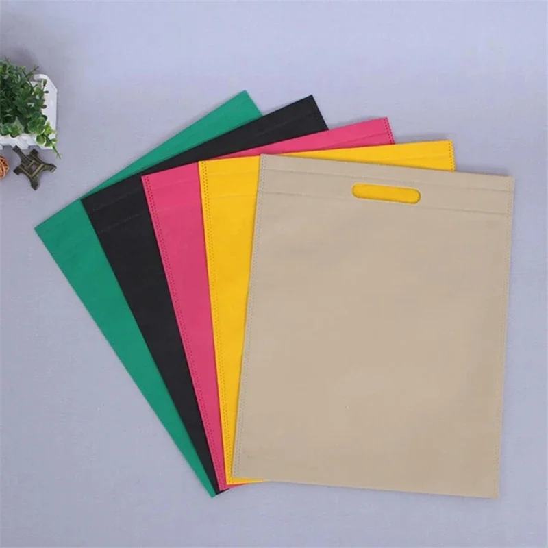 20 Pieces Non Woven Bag Shopping Bags Recycled Ecobag Blank Tote Bag Tote Bags Custom Make Printed Logo