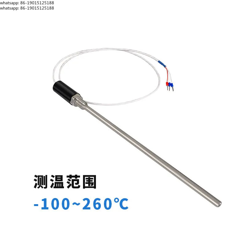 PT100 high-precision temperature sensor, three-wire probe, screw, patch type pt100 platinum thermal resistance