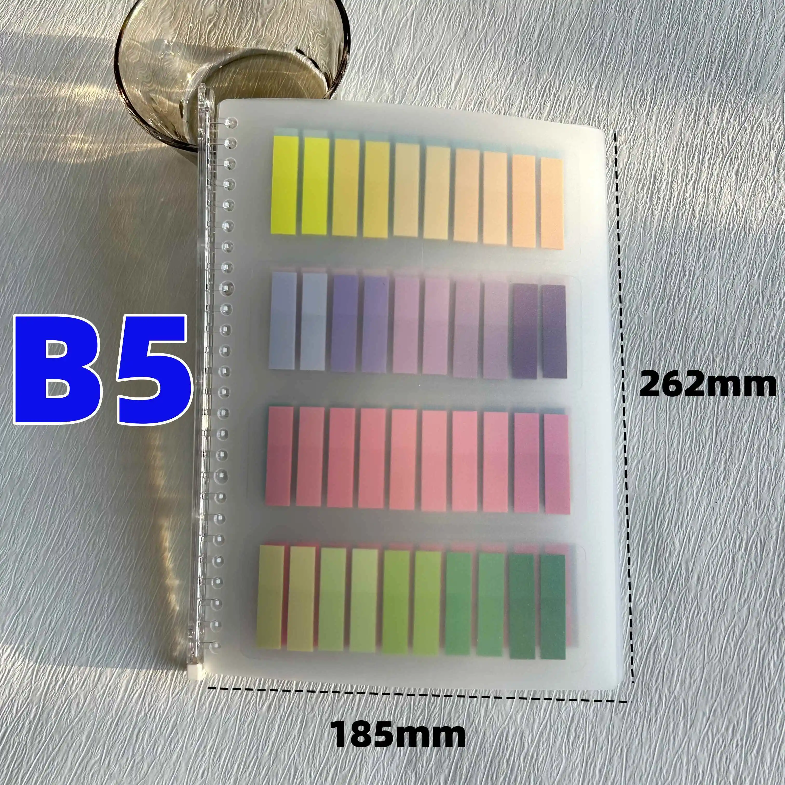 4800 Sheets Transparent Sticky Notes Self-Adhesive Bookmark Memo Pad Index Stationery Notepad for Annotation