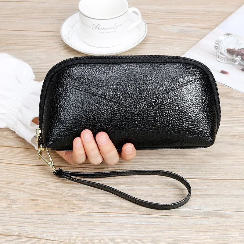 Leather Wallet Women Red/blue/pink/black Zipper Bags Female PU Leather Long Purse Fashion Mobile Phone Bag Luxury Handbags Purse