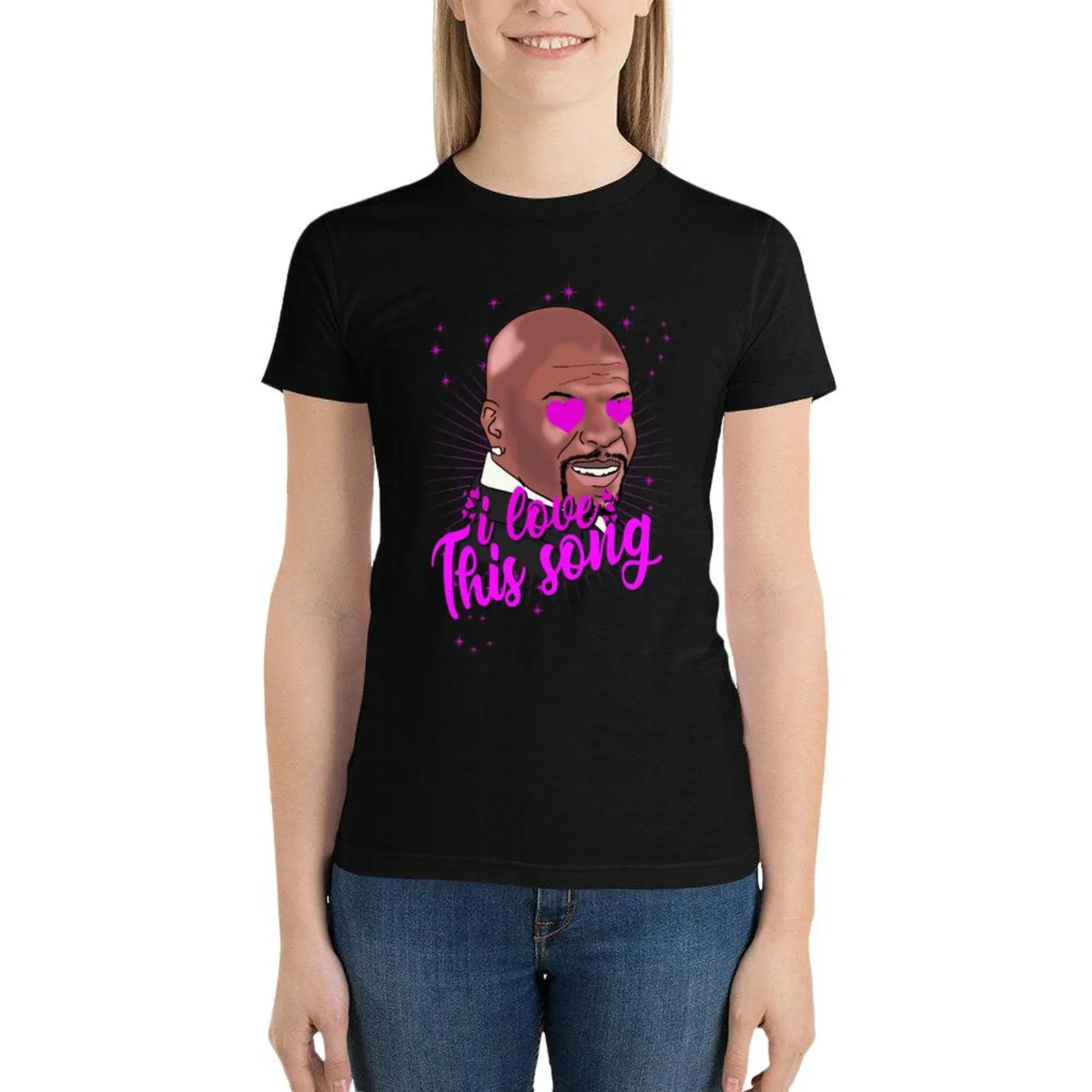 Latrell terry crews - I love this song 2 T-Shirt tops vintage clothes summer tops summer top clothes for Women