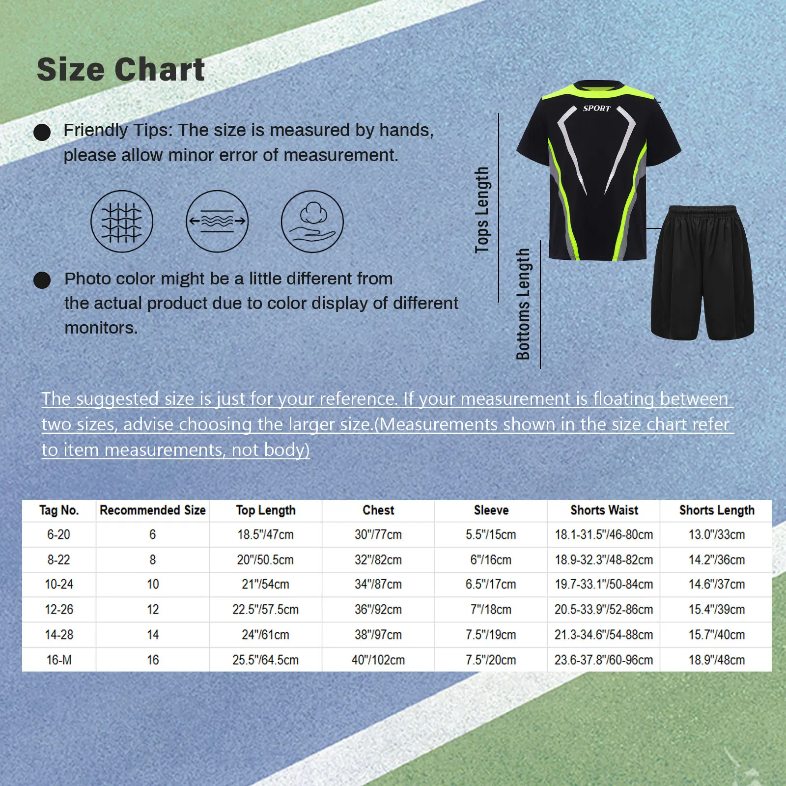 Boys Football Costume Set Kid Summer Sports Outfit Short Sleeve Shorts Sportswear Child Sport Clothes Set for Basketball Fitness