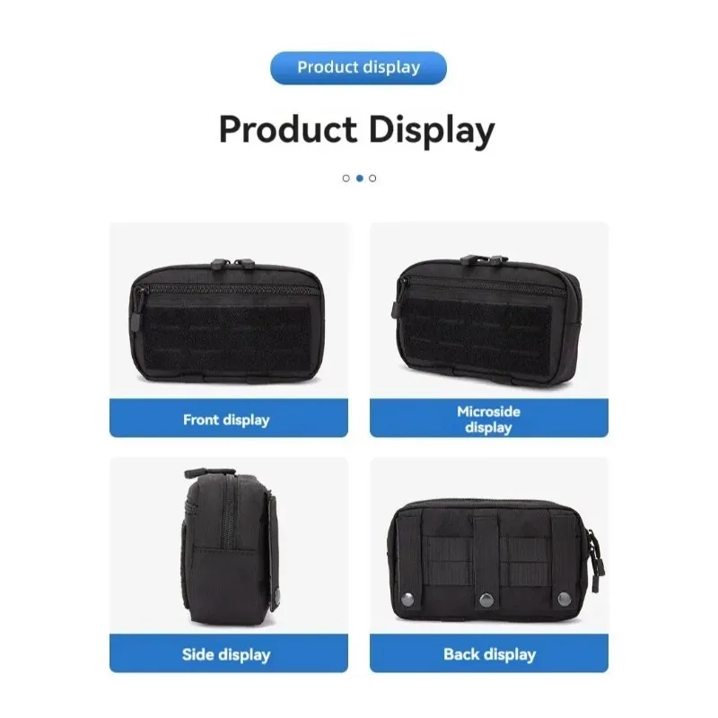MOLLE Tactical Waist Pouch - Compact EDC Bag for Phone, Hunting & Medical Accessories