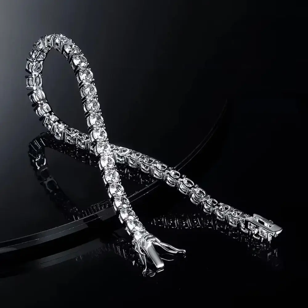 سوار كريستال الزركون المقاوم للماء الأوروبية والأمريكية الراقية الملونة حجر الراين الإسورة الأزياء الفاخرة