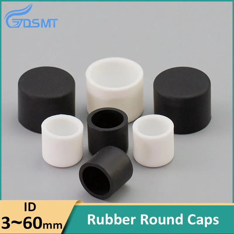 3-60.5Mm Round Caps Protection Pakking Siliconen Rubber Stof Afdichting Cover Doppen Voor Buisbout Meubels Tafel Leg Pads