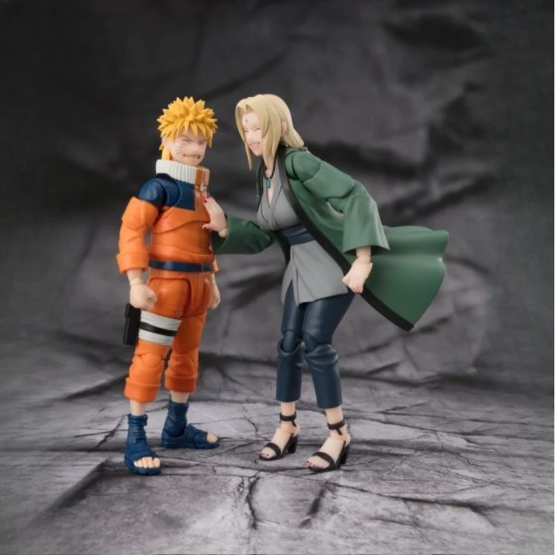 バンダイオリジナル S.H.Figuarts シリーズ「NARUTO -ナルト- 疾風伝 沖波を操るツナデ」アクションフィギュア組み立てモデルおもちゃコレクタブルモデル