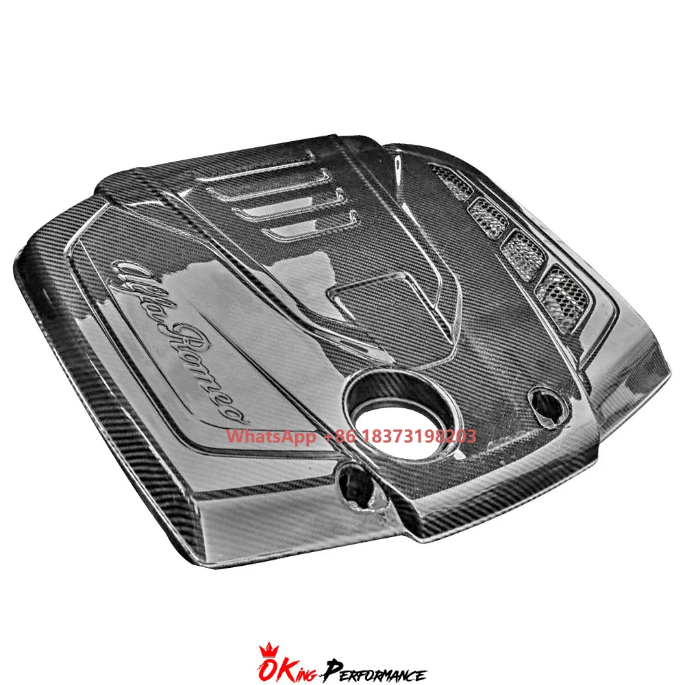 

Carbon Fiber Engine Bay Cover for Alfa Romeo Giulia Engine Bay Dress up Kit