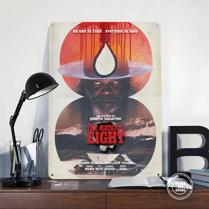 The Hateful Eight Movie Metal Poster Perfect Gift for Fans Lovers Personalized Wall Art Metal Sign for Decor Living Room Home