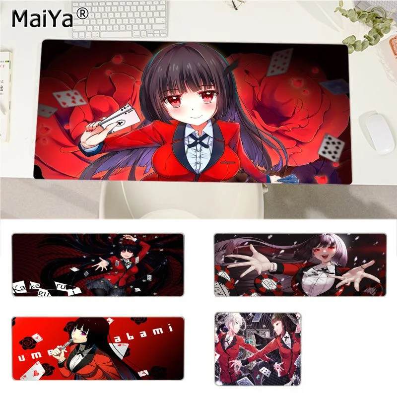 

Kakegurui Mousepad Beautiful Durable Rubber Mouse Mat Pad Size For CSGO Game Player Desktop PC Computer Laptop