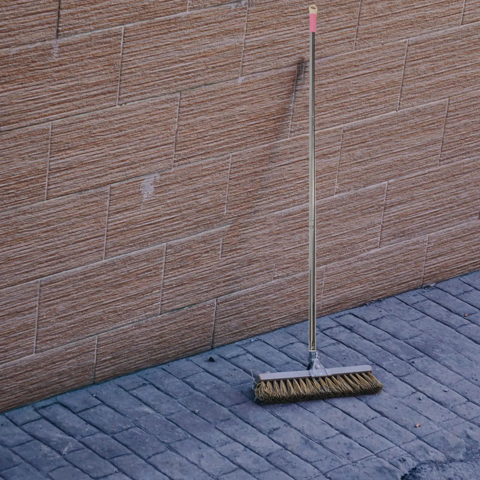 1Set Threaded Metal Mop Handle Three Section Extendable Replacement Rod Mop Stick for Bathroom Floor Cleaning Broom Pole