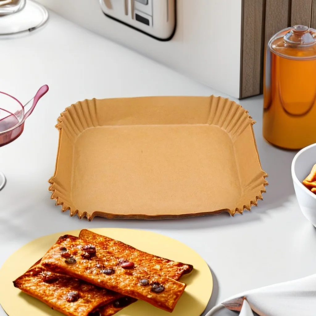 Rectangular Air Fryer Paper High Temperature Non-leaking Disposable Silicone Oil Paper