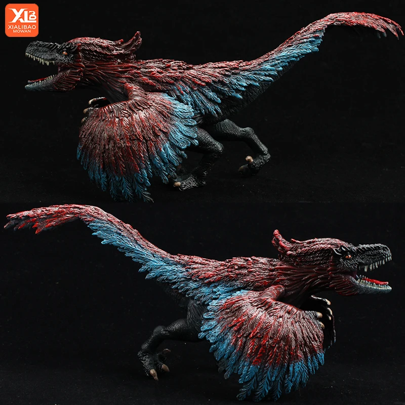 Jurassic Pyroraptor T-Rex Dinosaurier-Actionfigur – Tyrannosaurus-Modell mit offenem Mund, Spielzeug für Kinder, Geschenk