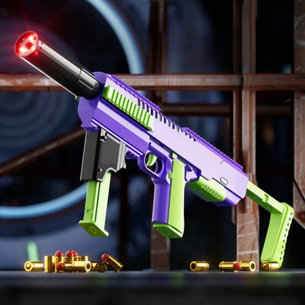 M1911 장난감 총 자동 리로딩 리바운드 셸 배출 소프트 총알 사격 게임용, 어린이 소년용 교육 모델 장난감