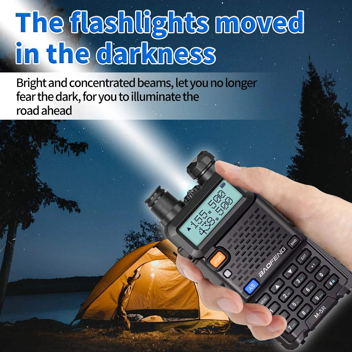 1/2 M-5R バオフェン無線機 フルバンド ワイヤレスコピー周波数 長距離 VHF UHF 通信 ポータブル UV-5R 双方向無線機