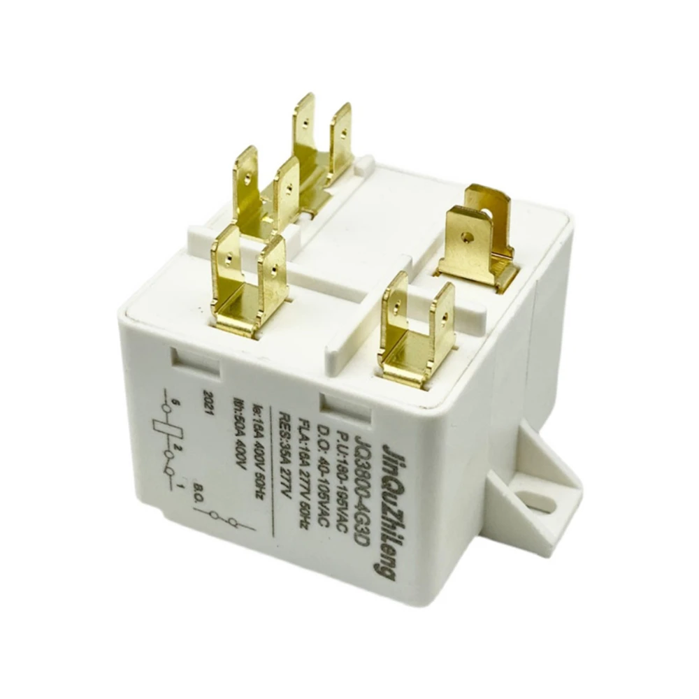 Replacement 5 Pin Relay Starter JQ3800-4G3D/ JQHR3800-4G3D For Air Conditioner Refrigerator Ice Maker Compressor Parts