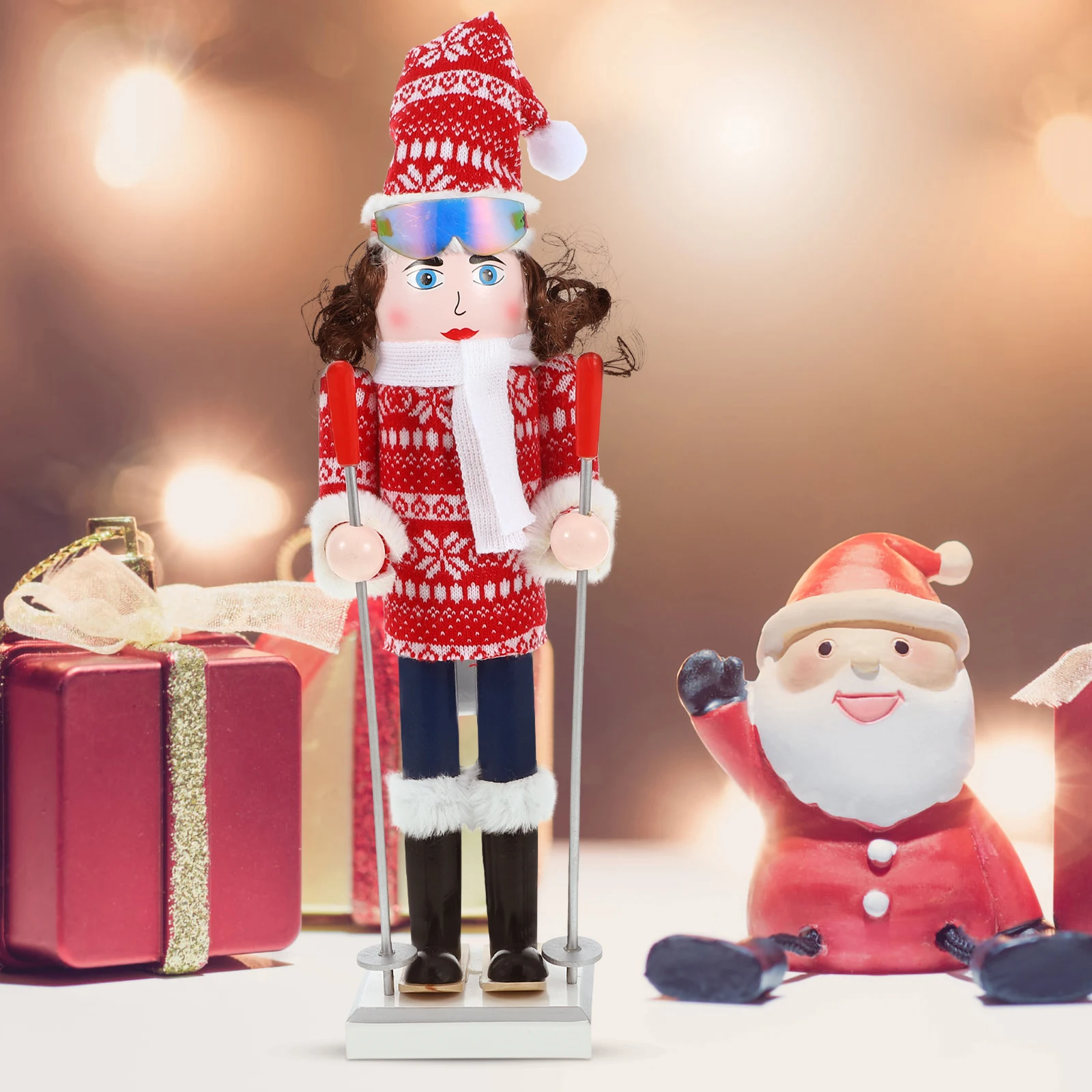 

Winter Nutcracker Ornament Crafts Nutcrackers Decorate Figurine Miss Decoration