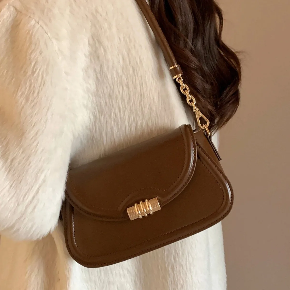 2026 Korean Premium Vintage Handbag Women's Versatile Shoulder Bag Fashion Small Square Bag Crossbody Bags for Women Designer