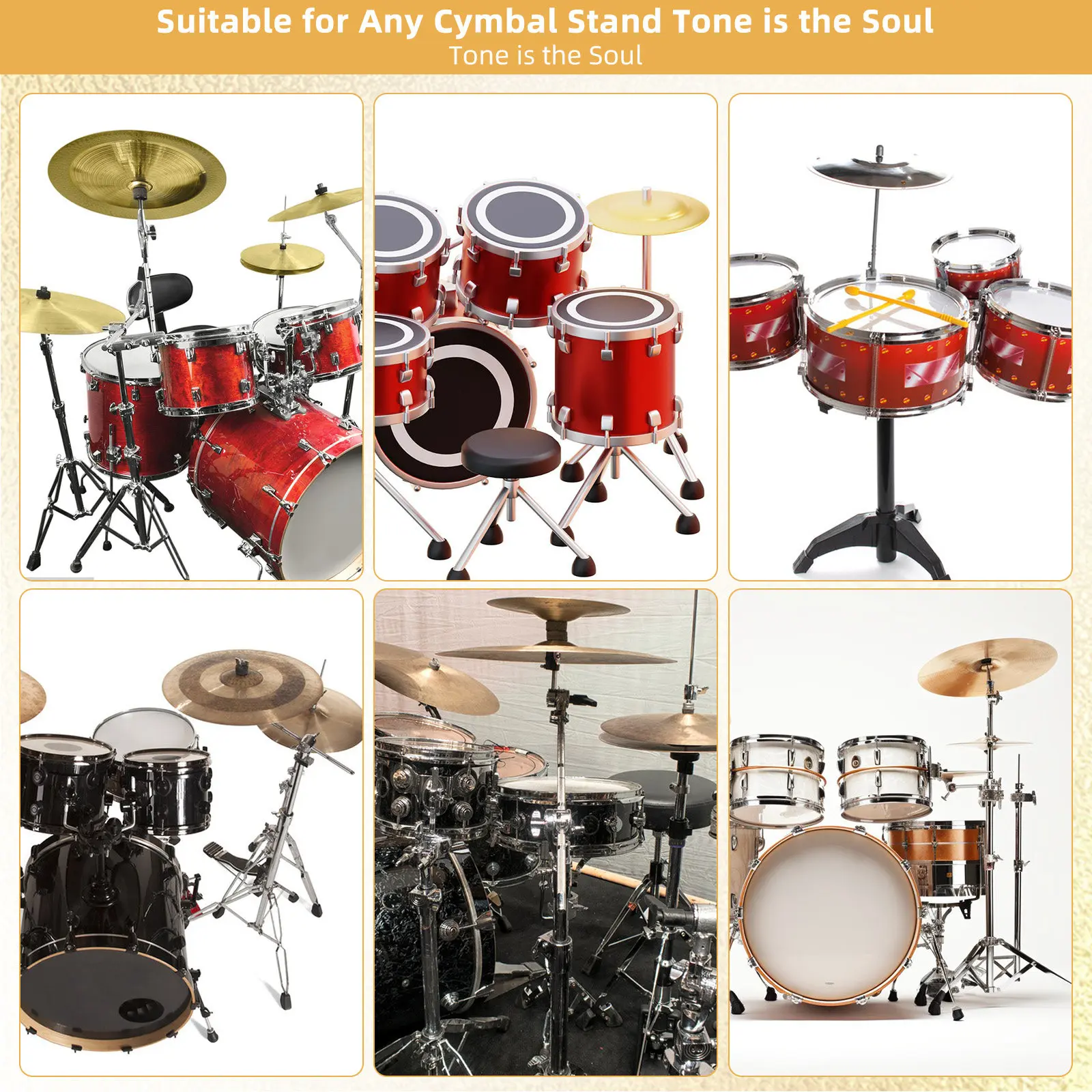 

Cymbal Sizzler Chain Aluminum Alloy Professional Replacement Extension Chain for Drum Kit Jazz Crash Ride Drum Accessories