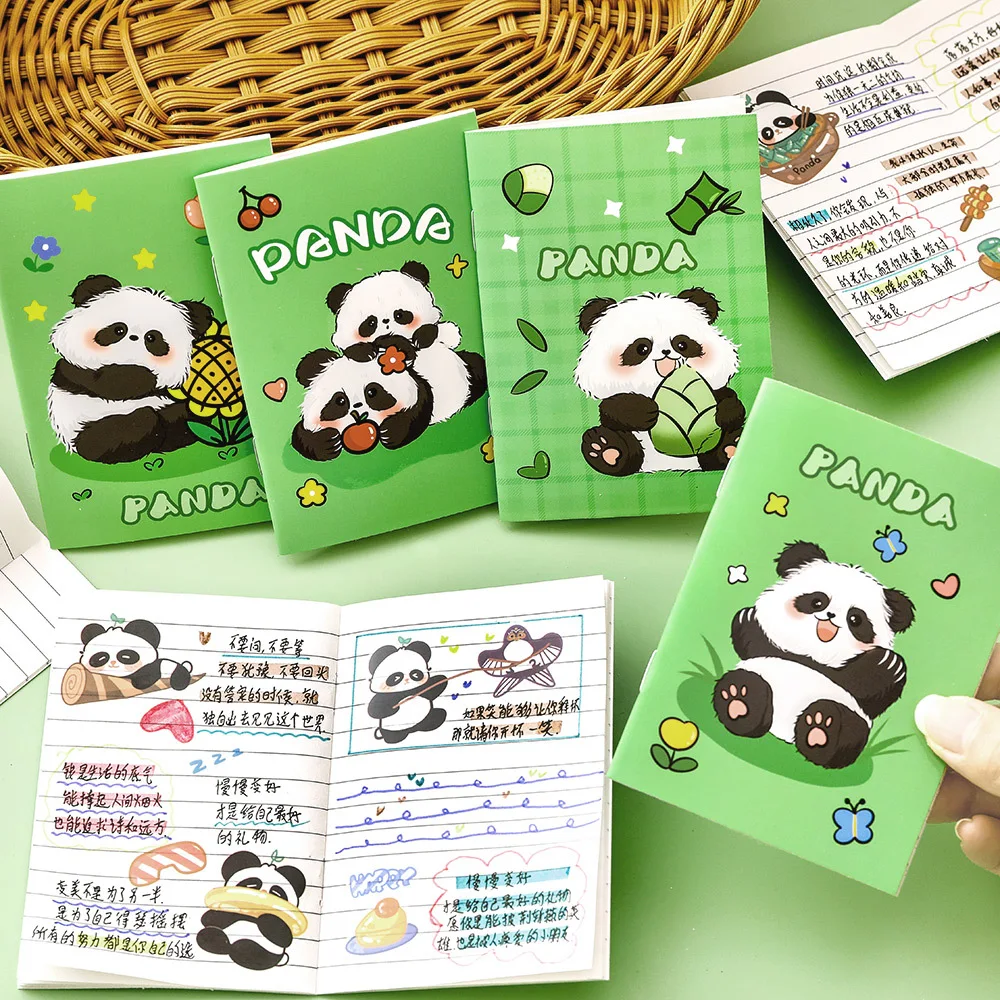 Mini Panda Notepad for Kids, Adorable Animal School Journal, Student Reward, Teacher Gift & Children's Prize Awards 8 Colors