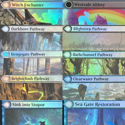 LK60 Double Side Foil Land Blood Crypt Darkbore PathwaySlitherbore Pathway High-Quality TCG Proxy Cards