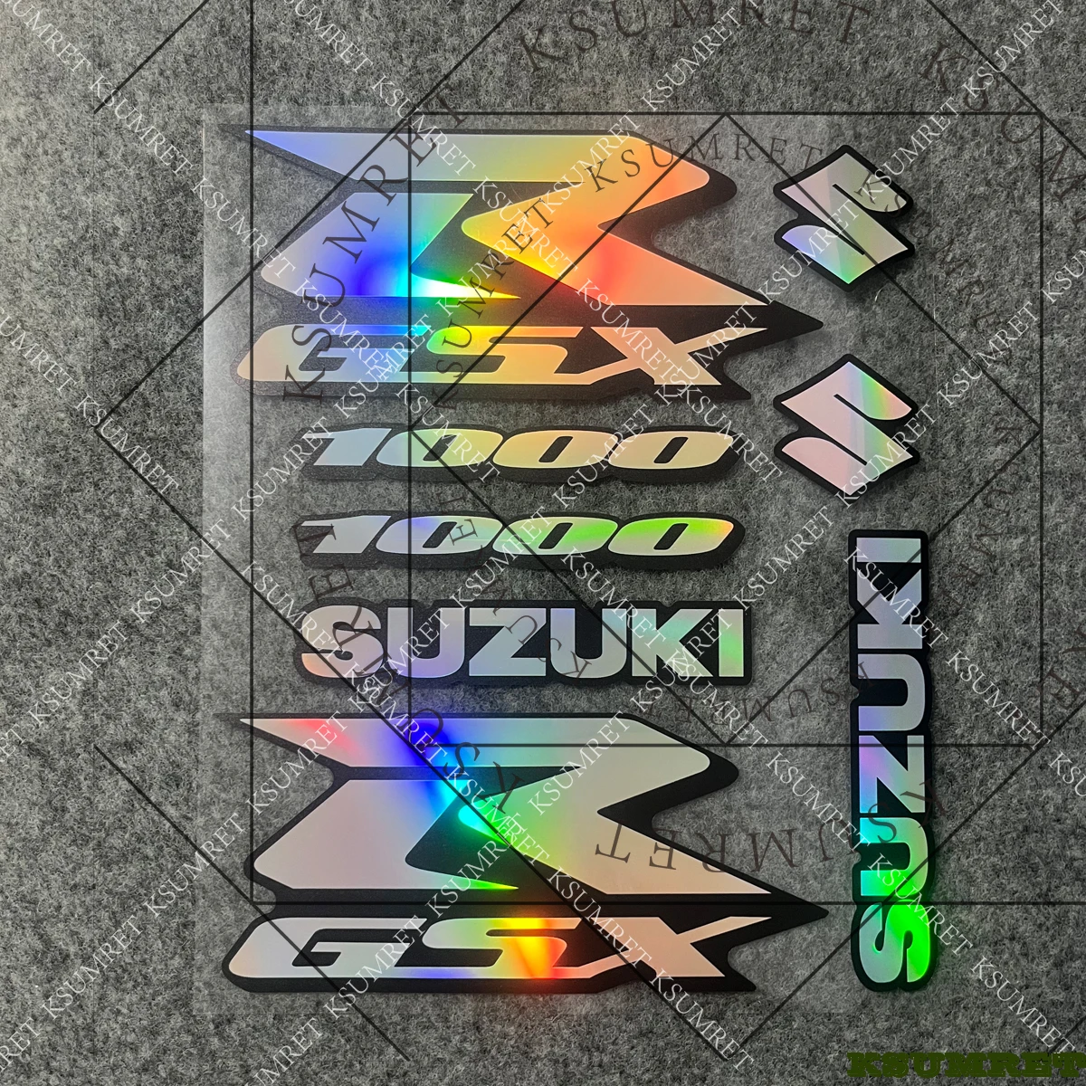

Laser Suzuki GSXR1000 Sticker Motorcycle Decal Helmet Logo