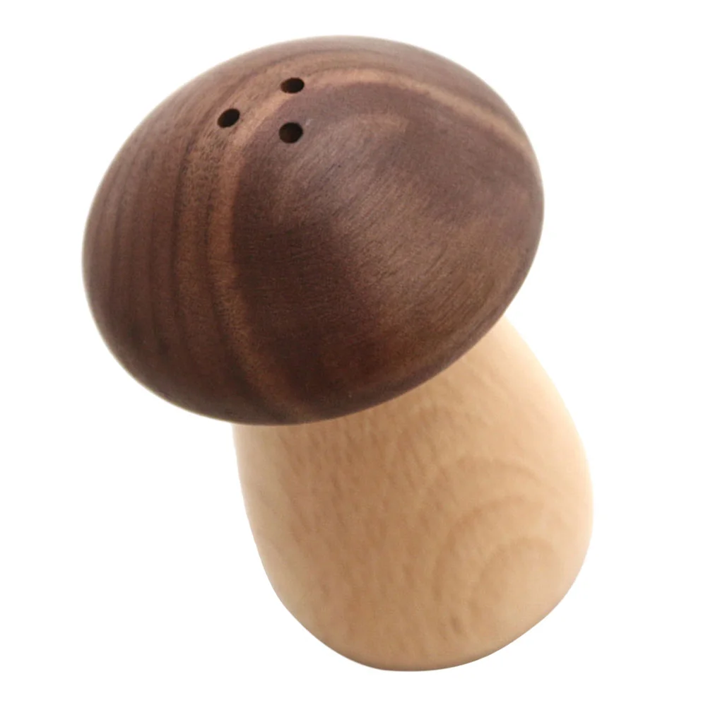 Wooden Toothpick Holder Toothpicks Decor Household Miniature Mushroom-shaped Container Home Jar Kitchen