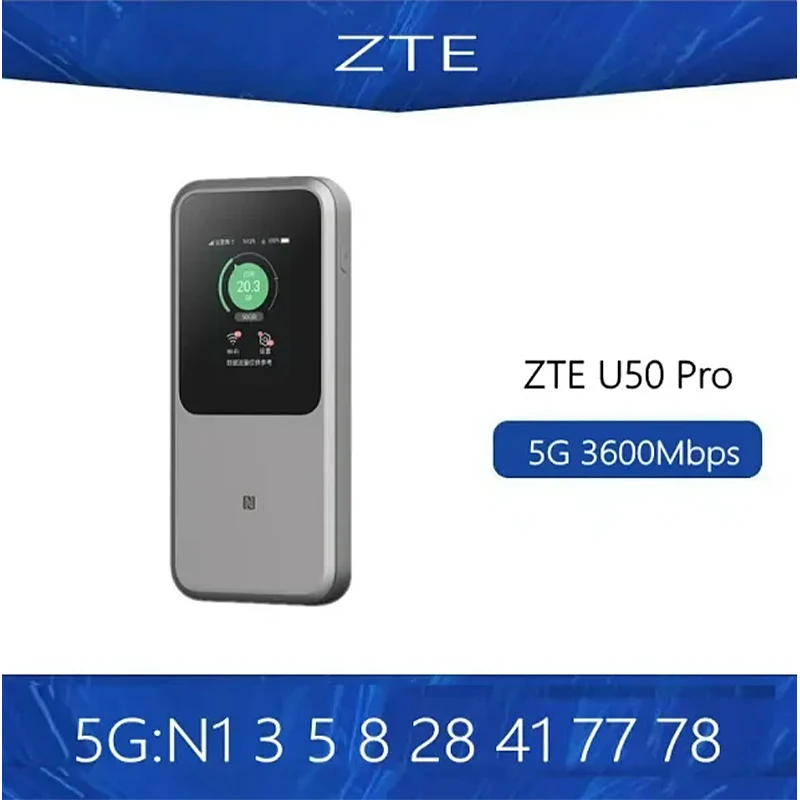 2023 NEW Original ZTE Portable WiFi 5G Router MU5120 WIFI 6 10000mAh 3600Mbps Mobile Hotspot 5G WIFI Router With Sim Card Slot