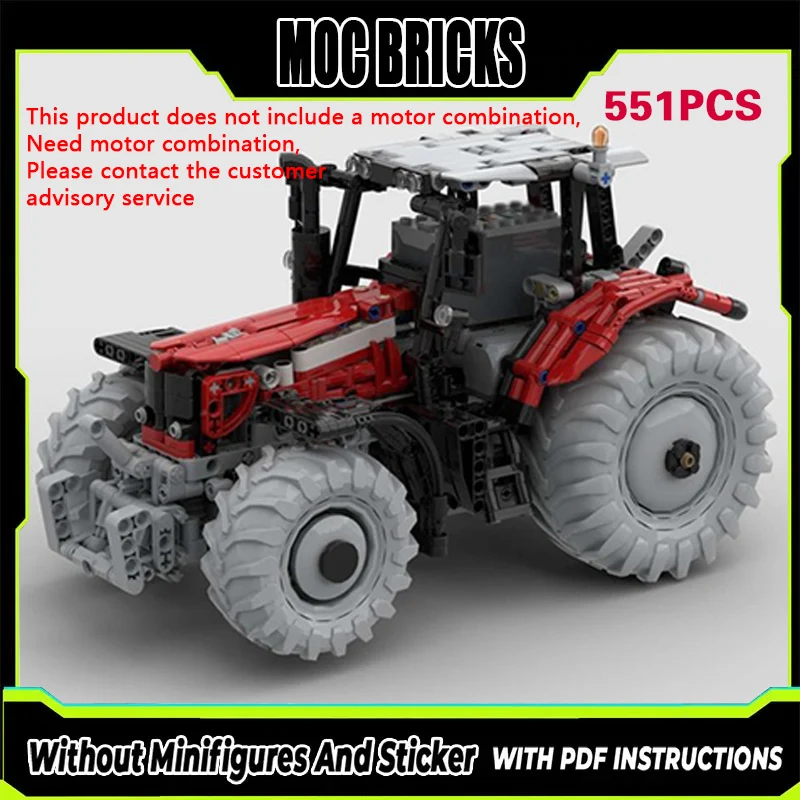 

City Car Model MOC Building Bricks Compact Tractor Modular Technology Gifts Holiday Assemble Children Toys Suit