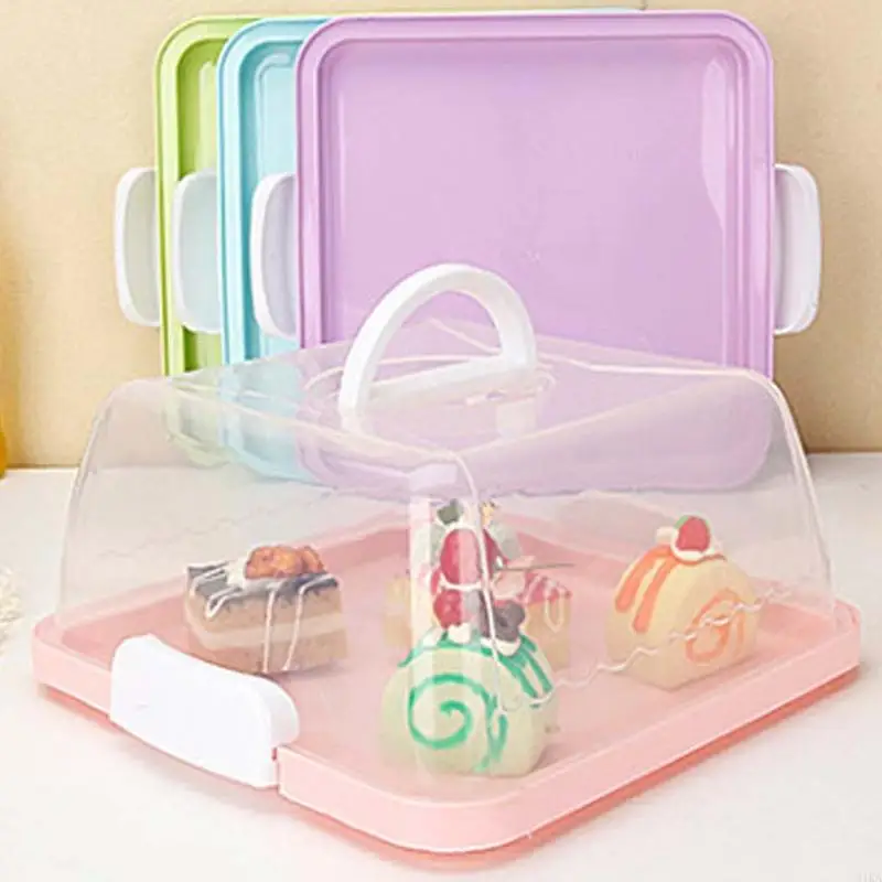 31KA Portable Plastable Square Cake Box Box But