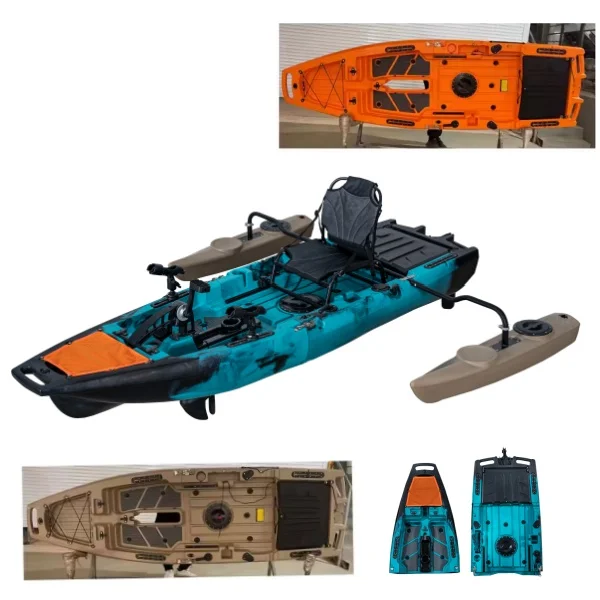 

Съемная 2-х шт. модульная педаль для рыбалки на каяке, двигатель для каяка, каноэ, лодка, легко носить с собой