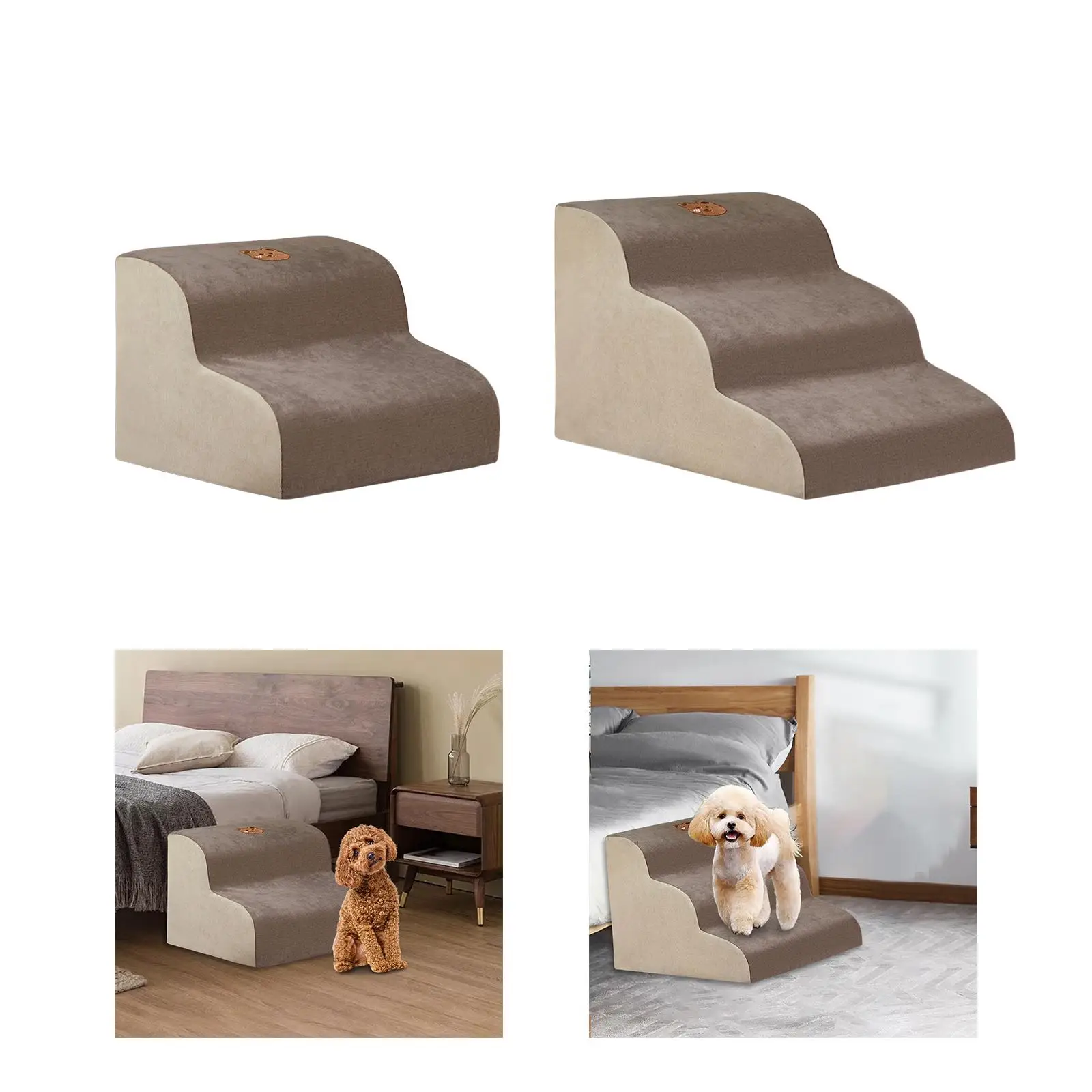 Dog Stairs, Puppy Stairs, Ramp Steps for Sofa Dogs to Get on The Bed, Car Bed,