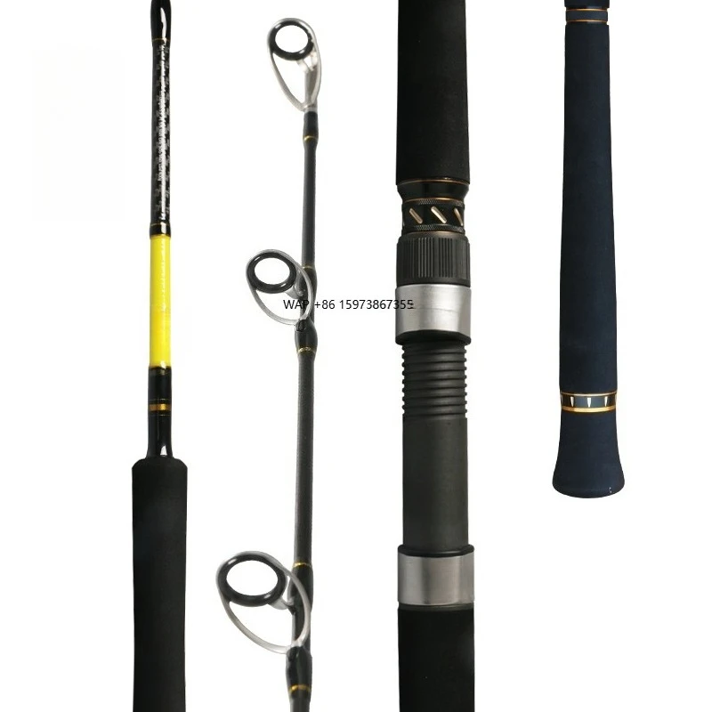 

New arrival 1.675 meters 1-stage fishing rod Fuji ring saltwater carbon fiber boat slow jump jump rod rotation