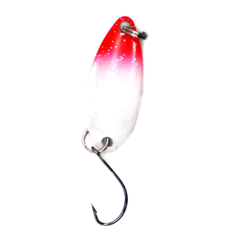 Fishing Lure Spoons 3g Colorful Single Hook Metal Jigs Sequins Artificial Lures Hard Bait Lot 12 Pieces SALE image 3