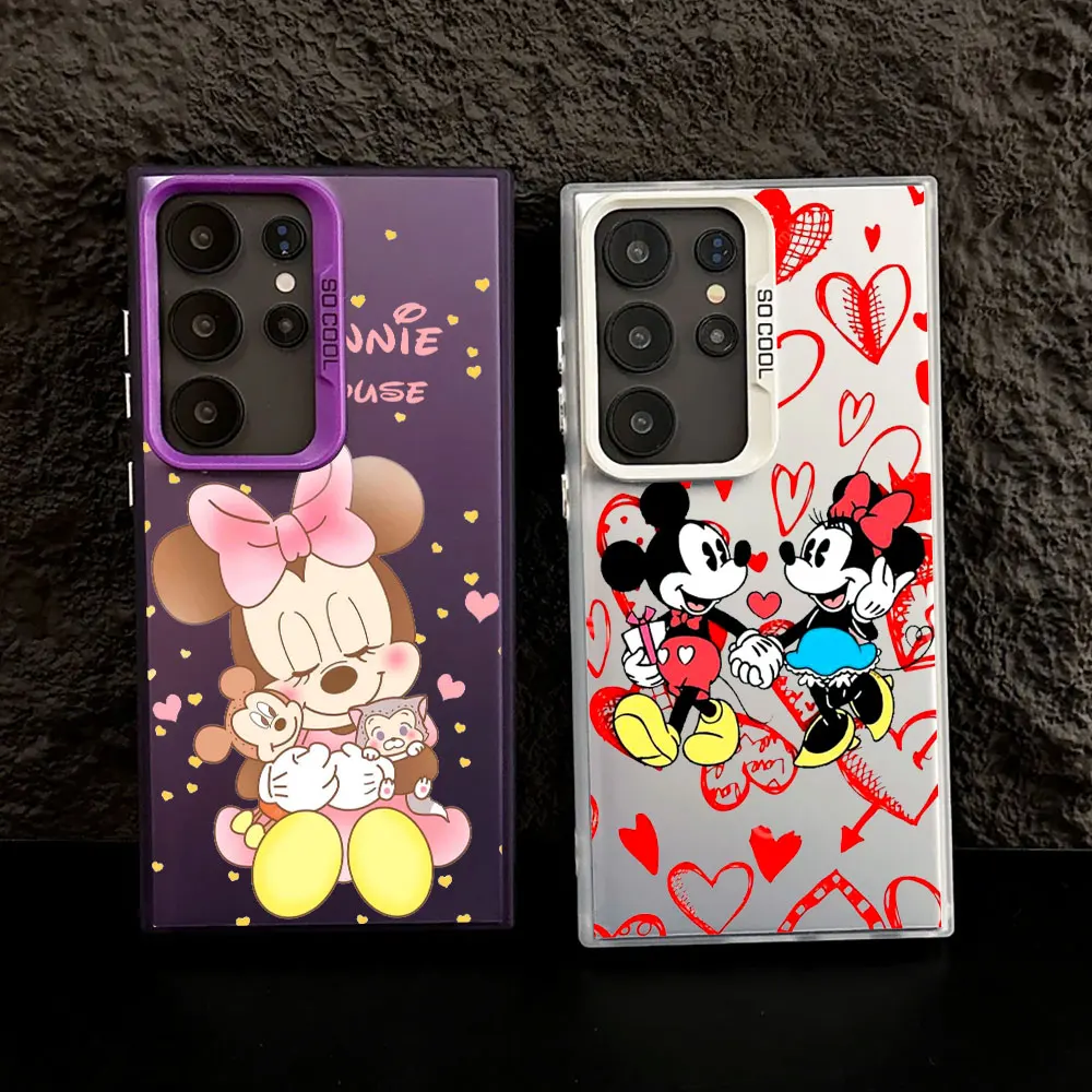 

Baby Mickey Minnie Mouse Disneys S25 Case For Samsung S25 S24 Ultra Carcasa For Galaxy S23 S22 S21 FE S20 Ultra Plus Phone Cover