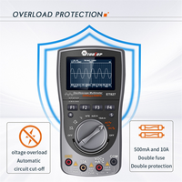 TOOLTOP ET827 Digital Multimeter, 2 in 1 Handheld Digital Storage Oscilloscope 40MHz 6000 Counts True RMS Multimeter