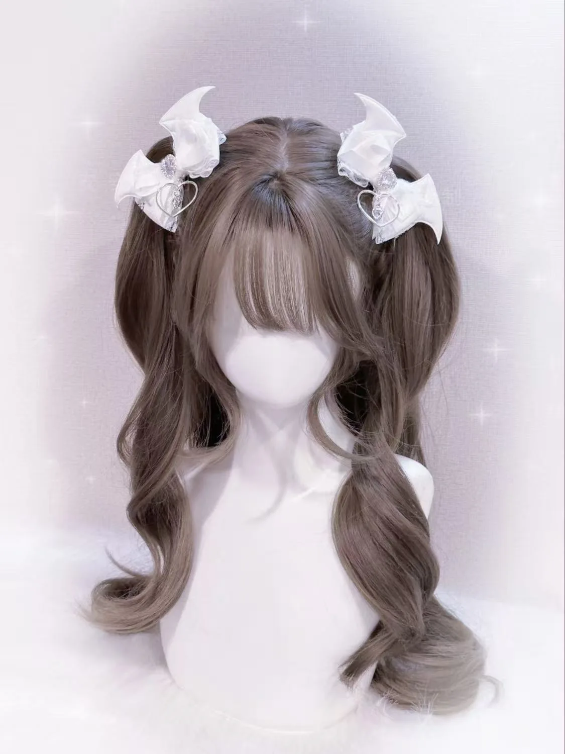 Vrouwen Punk Duivel Vleugel Boog Haar Clip Y2K meisje Harajuku Gothic Subcultuur Zoete Lolita Haar Clips Pins Haarspeld Haarspeldjes