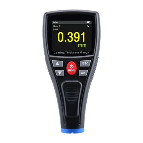 Colorful LCD Thickness Measurement 0~1500um/0~59mil/0~1.5mm Paint Coating Thickness Gauge